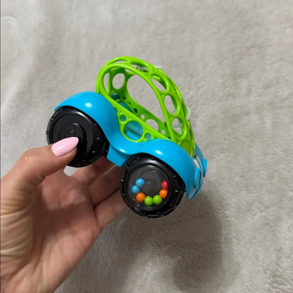 Rattle & Roll Toy Car - Blue and Green new